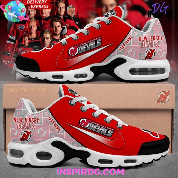 New Jersey Devils Hockey Custom Name TN Shoes Sneakers For Men And Women