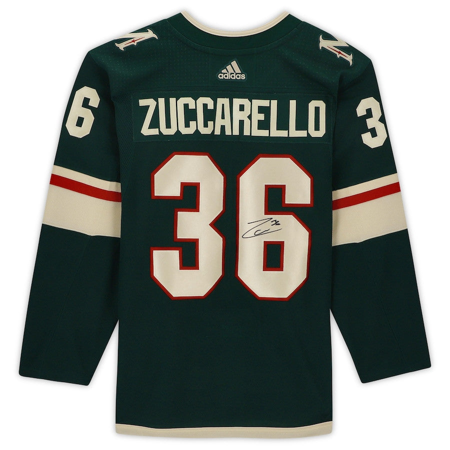 Mats Zuccarello 36 Signed Minnesota Wild Autographed Jersey - Green