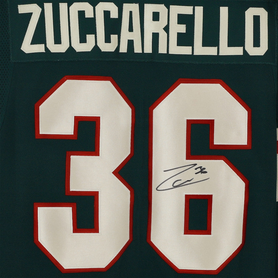 Mats Zuccarello 36 Signed Minnesota Wild Autographed Jersey - Green