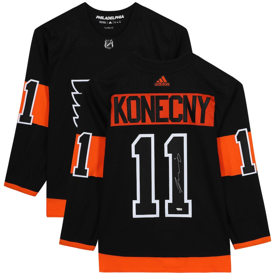 Travis Konecny 11 Signed Philadelphia Flyers Autographed Jersey - Black