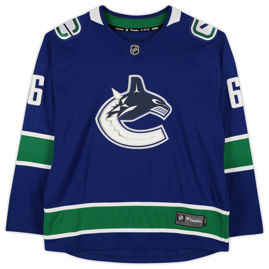 Brock Boeser 6 Signed Vancouver Canucks Autographed Breakaway Jersey - Blue