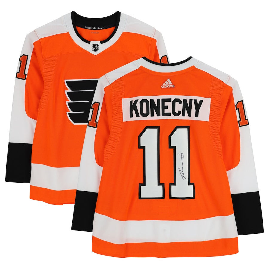 Travis Konecny 11 Signed Philadelphia Flyers Autographed Jersey - Orange