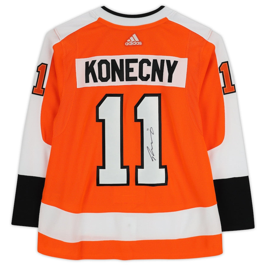 Travis Konecny 11 Signed Philadelphia Flyers Autographed Jersey - Orange