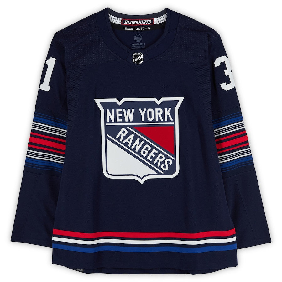 Igor Shesterkin 31 Signed New York Rangers Autographed Alternate Jersey - Navy