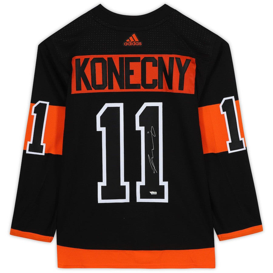 Travis Konecny 11 Signed Philadelphia Flyers Autographed Jersey - Black