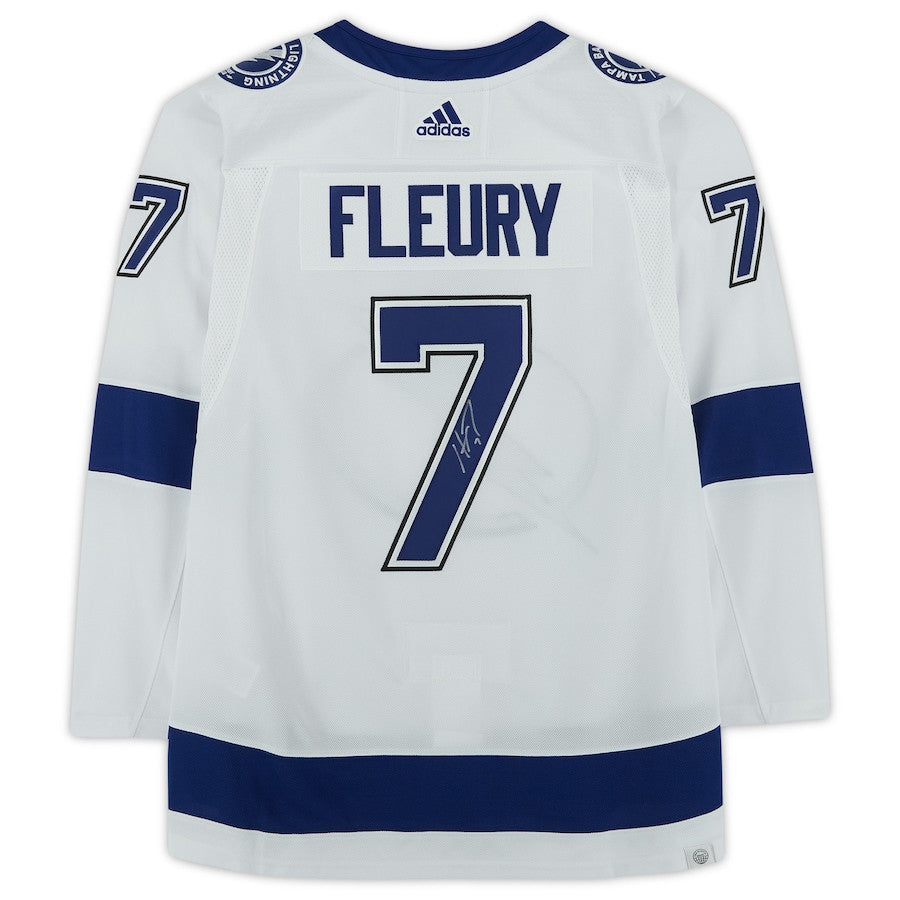 Haydn Fleury 7 Signed Tampa Bay Lightning Autographed Jersey - White