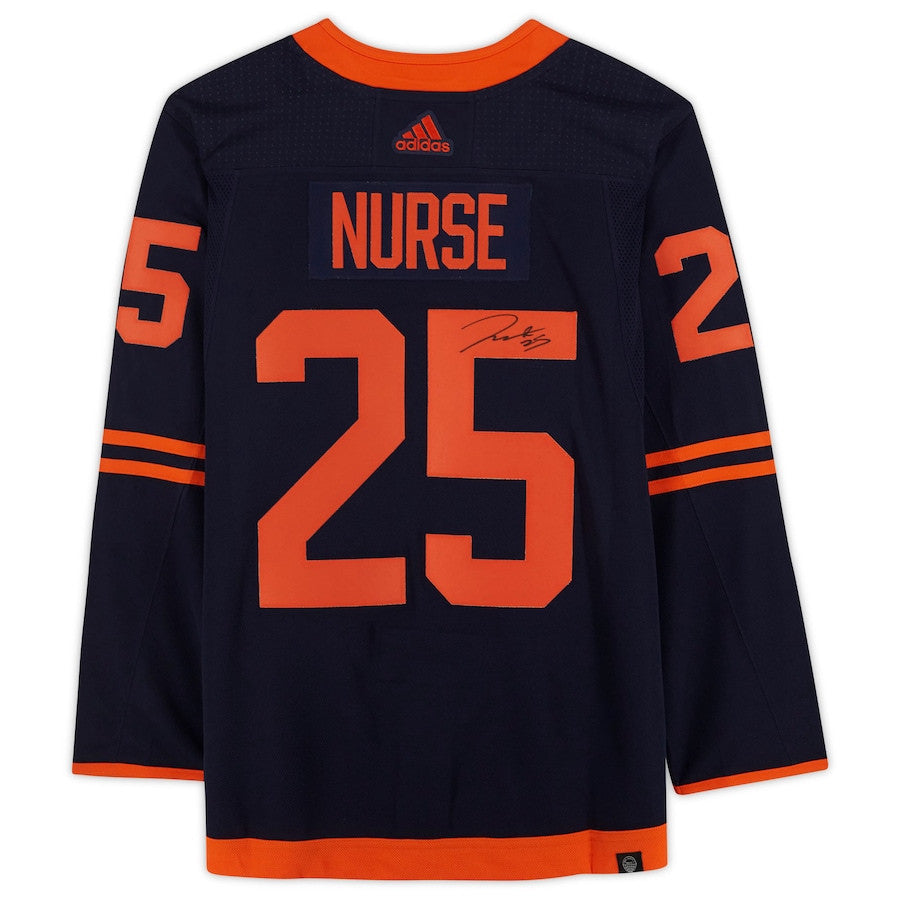 Darnell Nurse 25 Signed Edmonton Oilers Autographed Alternate Jersey - Navy
