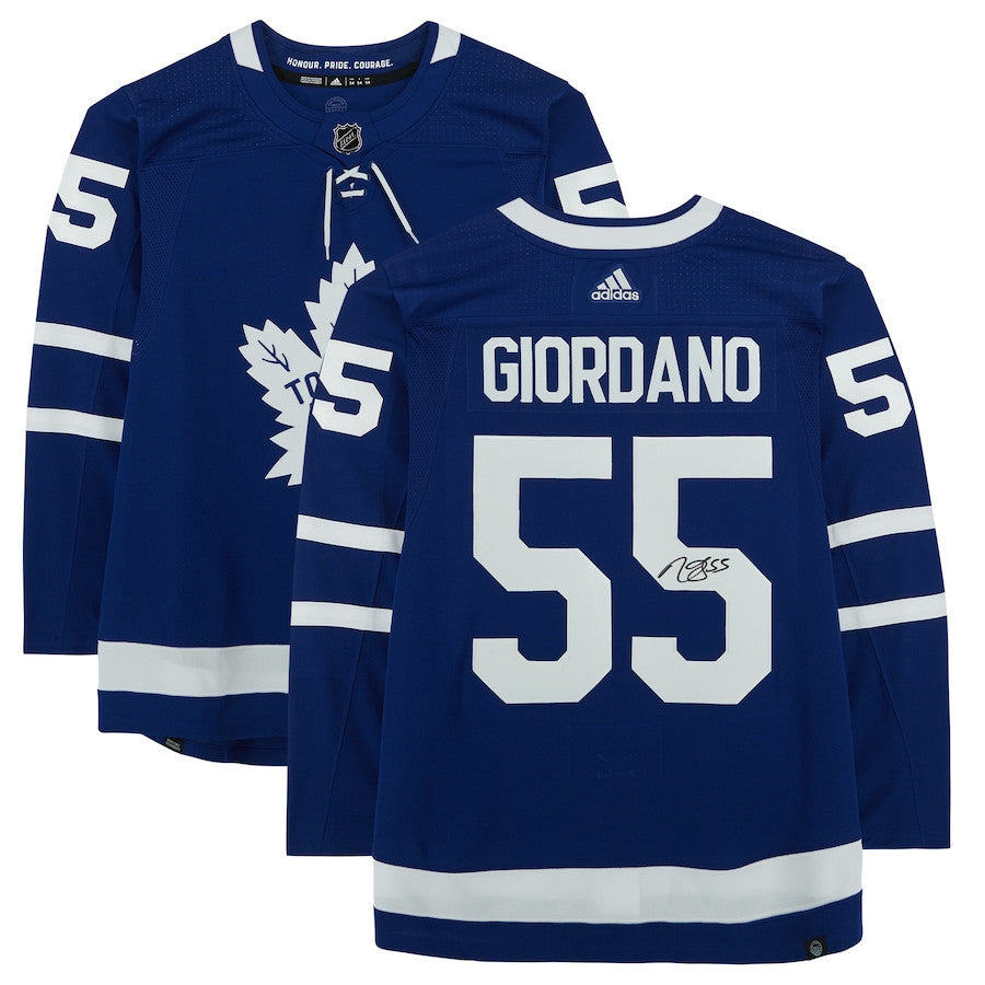 Mark Giordano 55 Signed Toronto Maple Leafs Autographed Jersey - Blue