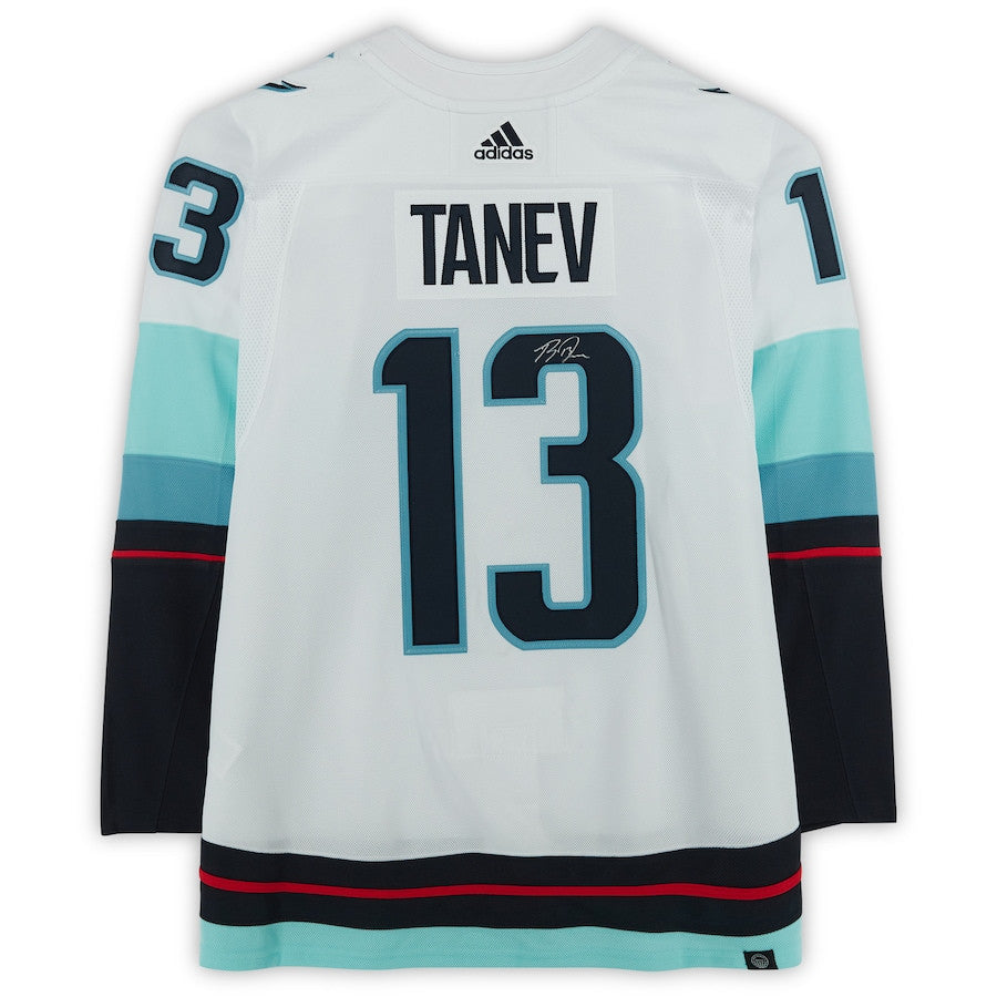 Brandon Tanev 13 Signed Seattle Kraken Autographed Jersey - White