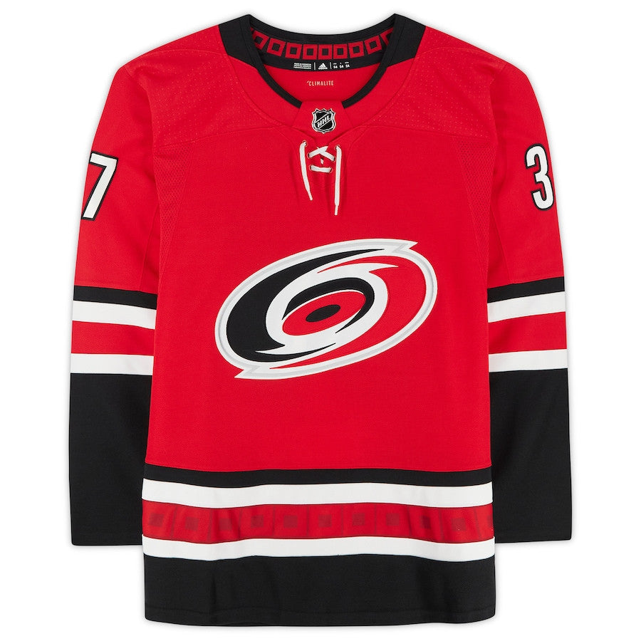 Andrei Svechnikov 37 Signed Carolina Hurricanes Autographed Jersey - Red