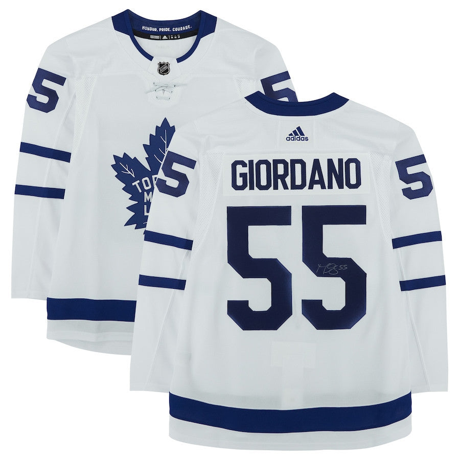 Mark Giordano 55 Signed Toronto Maple Leafs Autographed Jersey - White