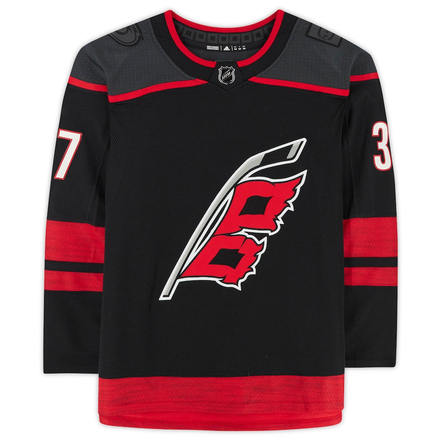 Andrei Svechnikov 37 Signed Carolina Hurricanes Autographed Jersey - Black