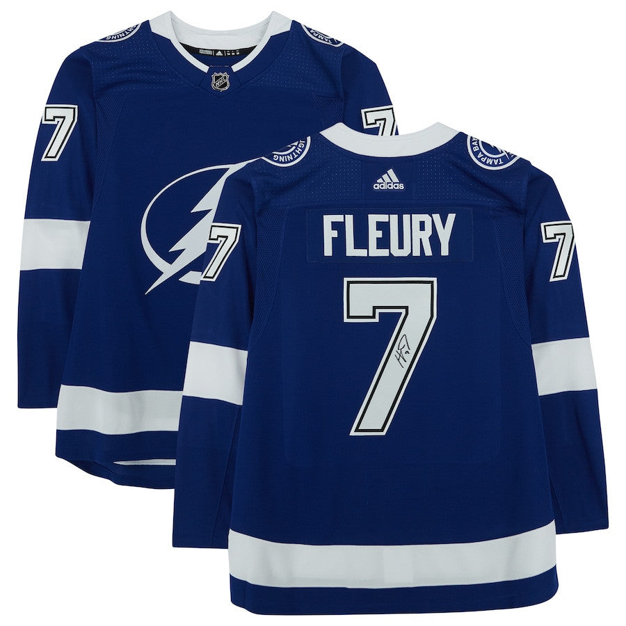 Haydn Fleury 7 Signed Tampa Bay Lightning Autographed Jersey - Blue