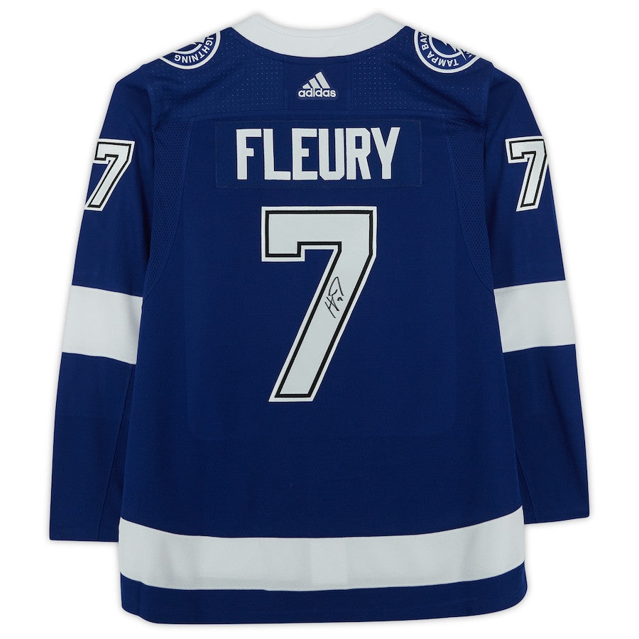 Haydn Fleury 7 Signed Tampa Bay Lightning Autographed Jersey - Blue