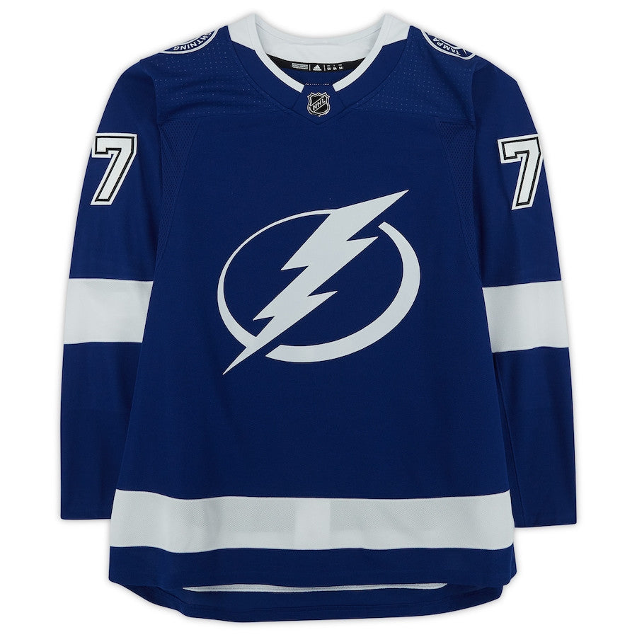 Haydn Fleury 7 Signed Tampa Bay Lightning Autographed Jersey - Blue