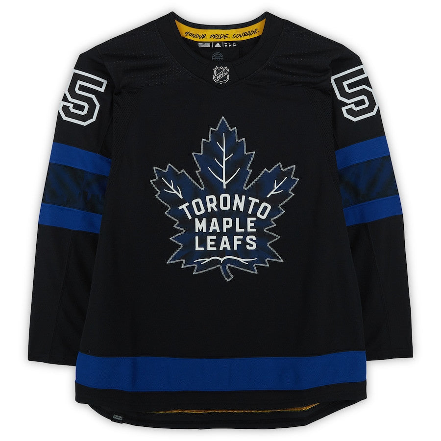 Mark Giordano 55 Signed Toronto Maple Leafs Autographed Alternate Jersey - Black