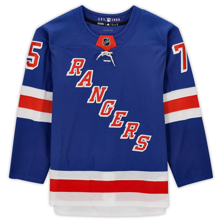 Ryan Reaves 75 Signed New York Rangers Autographed Jersey - Blue