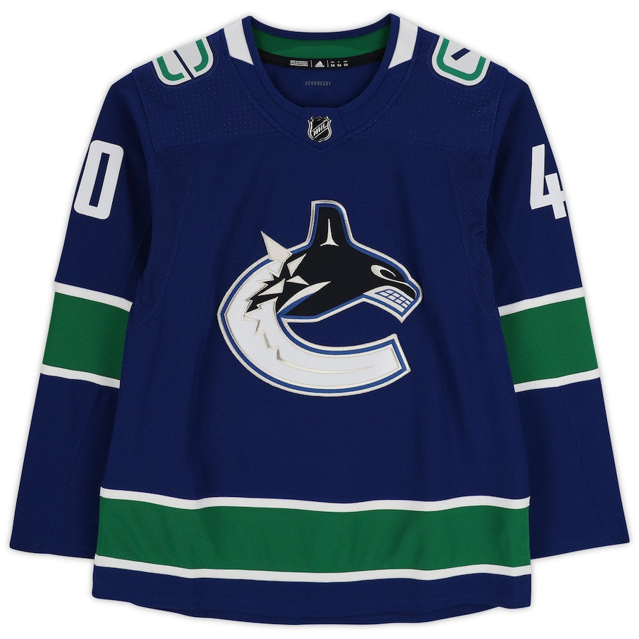 Elias Pettersson 40 Signed Vancouver Canucks Autographed Jersey - Blue