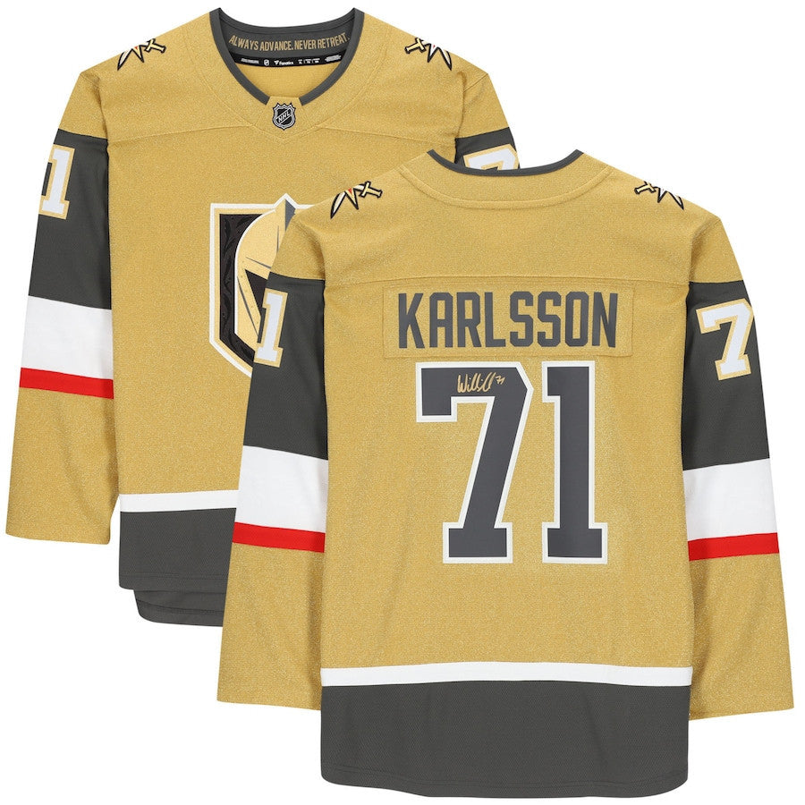 William Karlsson 71 Signed Vegas Golden Knights Autographed Alternate Jersey - Gold