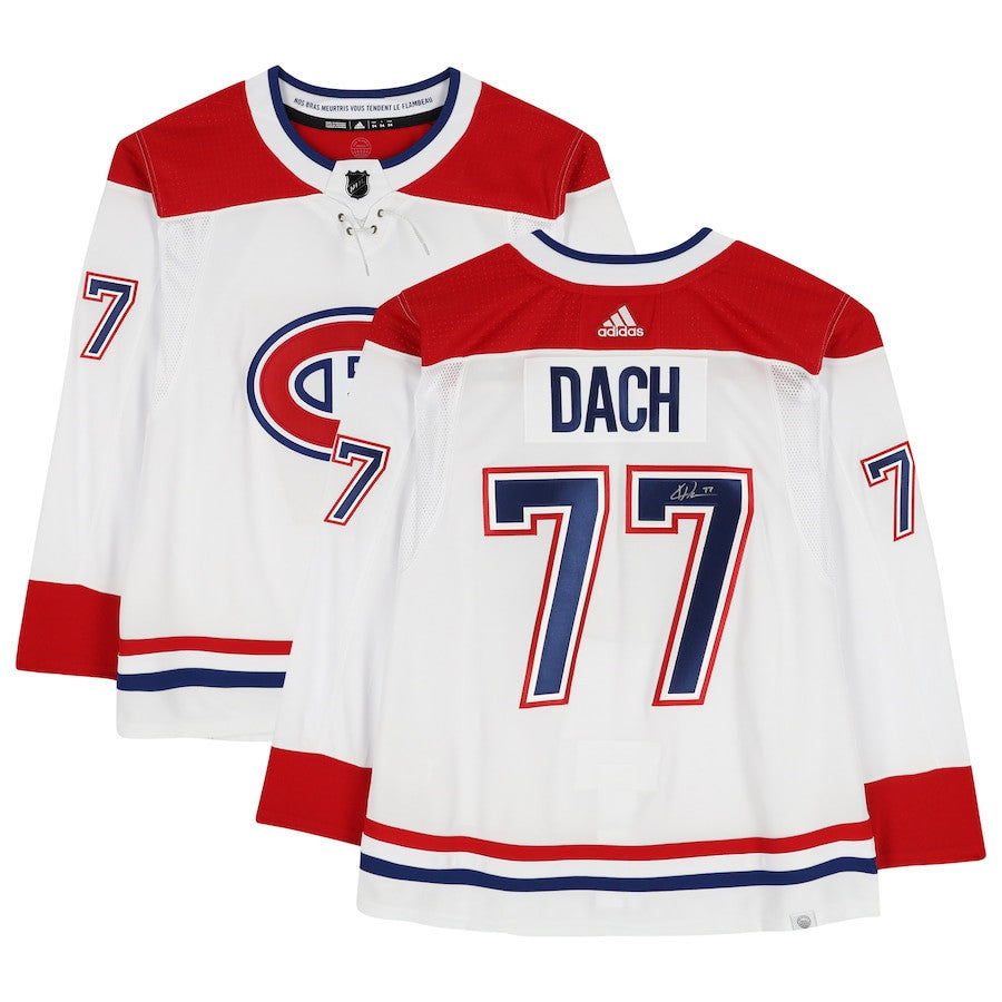 Kirby Dach 77 Signed Montreal Canadiens Autographed Jersey - White
