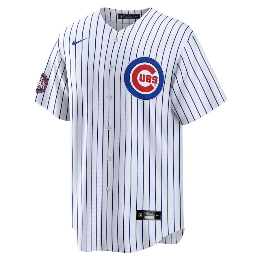 Ian Happ 8 Chicago Cubs 2025 MLB World Tour: Tokyo Series Home Player Men Jersey - White
