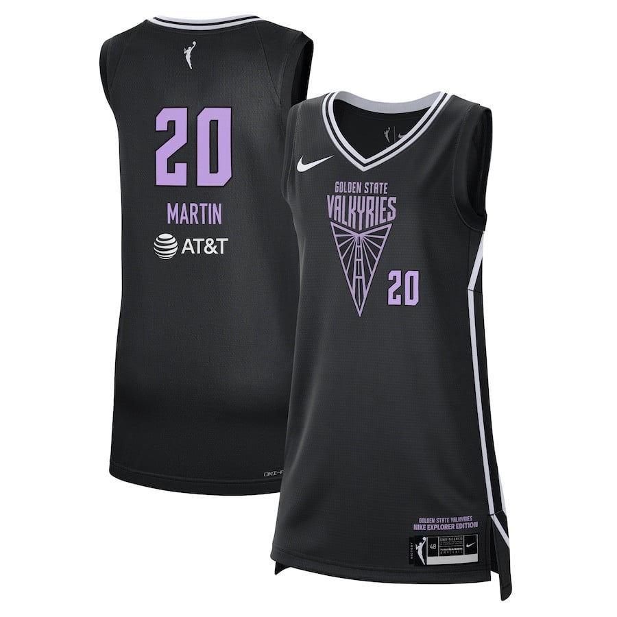 Kate Martin 20 Golden State Valkyries Unisex Explorer Edition Victory Jersey - Black