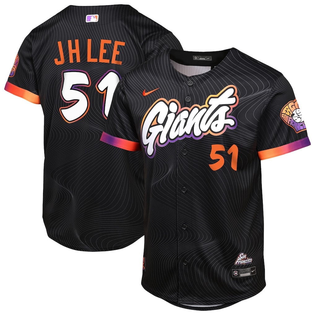 Jung Hoo Lee 51 San Francisco Giants 2025 City Connect Limited YOUTH Jersey - Anthracite