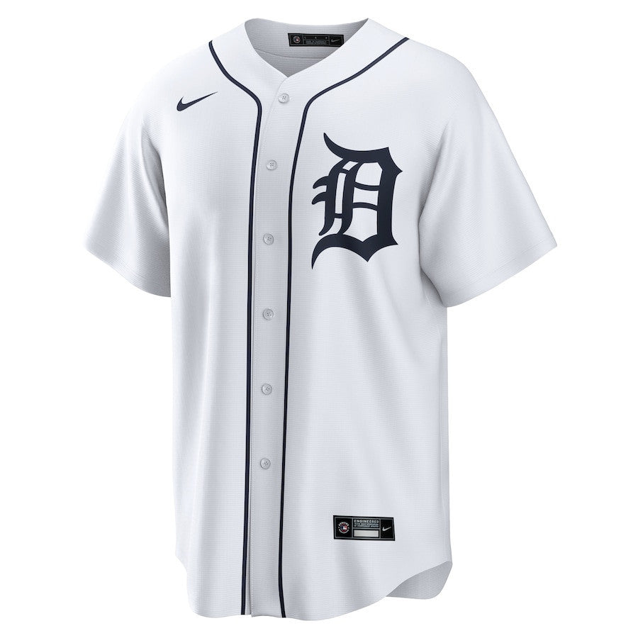 Parker Meadows 22 Detroit Tigers Home Men Jersey - White