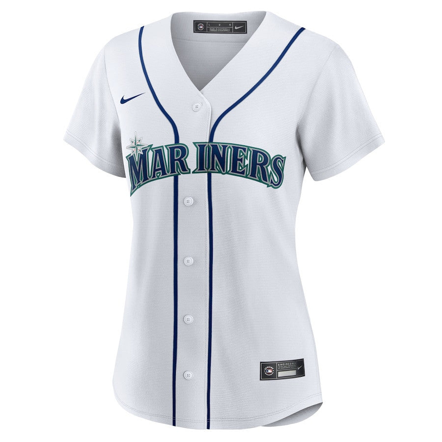 Victor Robles 10 Seattle Mariners Home Women Jersey - White