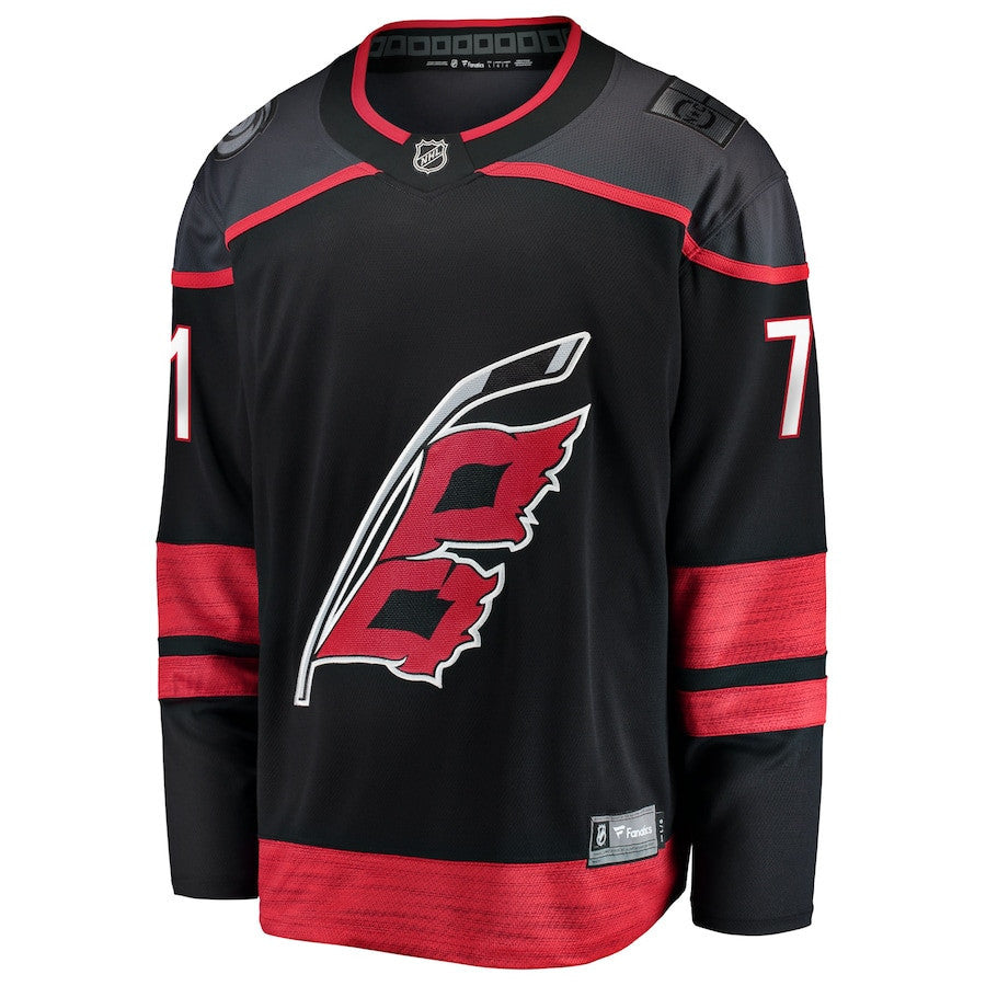 Taylor Hall 71 Carolina Hurricanes Home Breakaway Men Jersey - Black