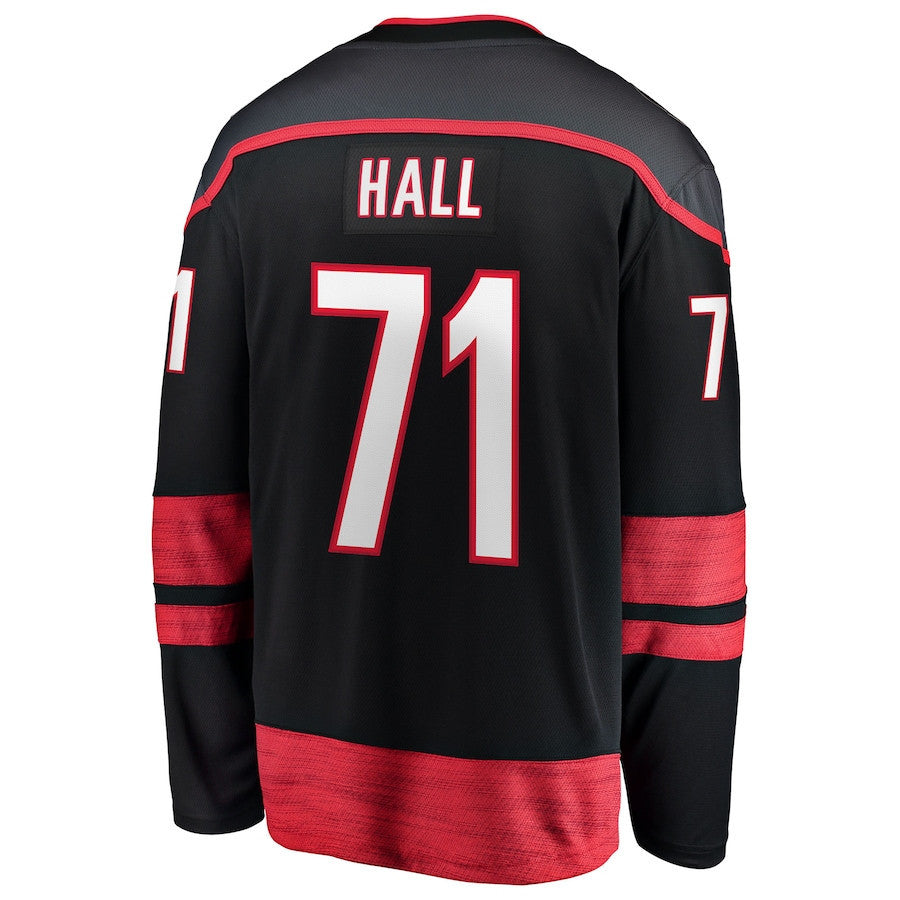 Taylor Hall 71 Carolina Hurricanes Home Breakaway Men Jersey - Black