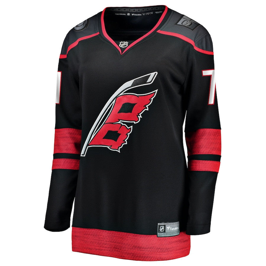 Taylor Hall 71 Carolina Hurricanes Women's Home Breakaway Player Jersey - Black