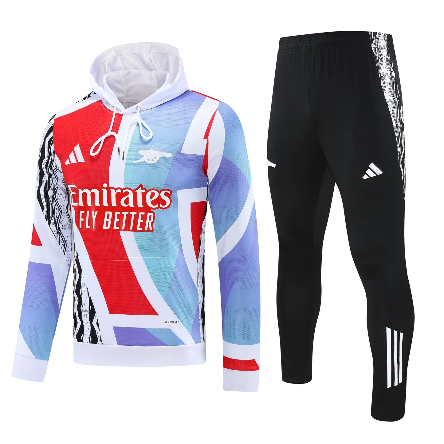 Arsenal 2025/26 Training Set – Colorblock Street-Style Vibe Edition
