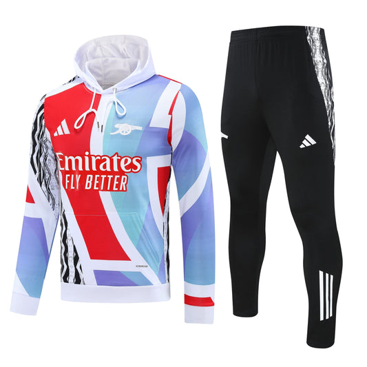 Arsenal 2025/26 Training Set – Colorblock Street-Style Vibe Edition