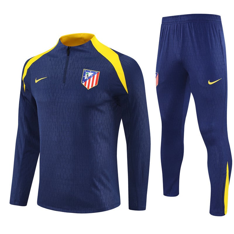 Atlético Madrid 2025/26 Soccer Training Set – Navy & Yellow Intensity Combo