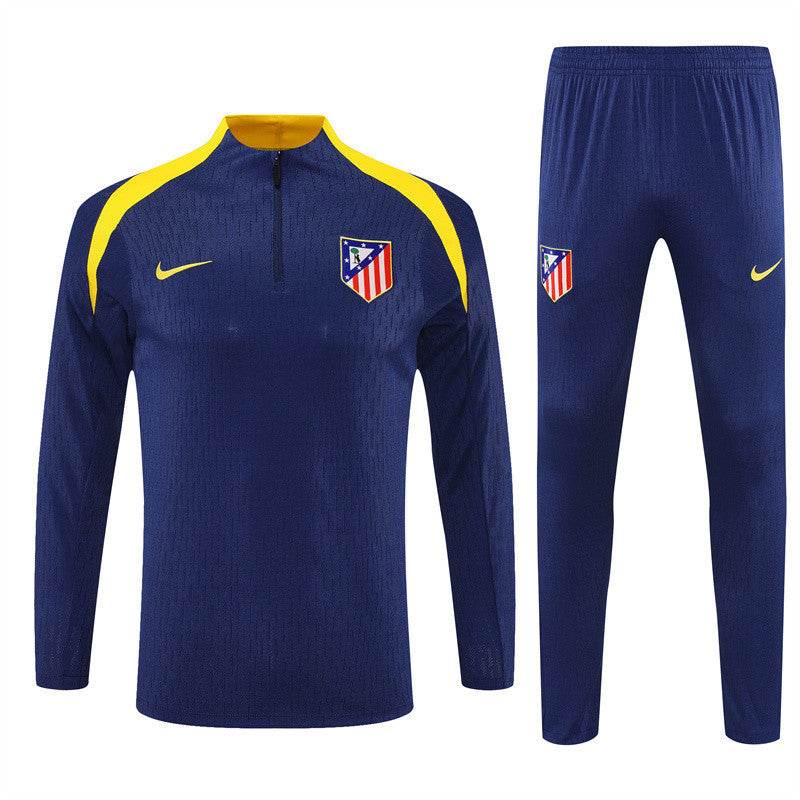 Atlético Madrid 2025/26 Soccer Training Set – Navy & Yellow Intensity Combo