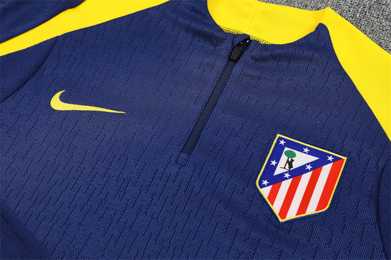 Atlético Madrid 2025/26 Soccer Training Set – Navy & Yellow Intensity Combo