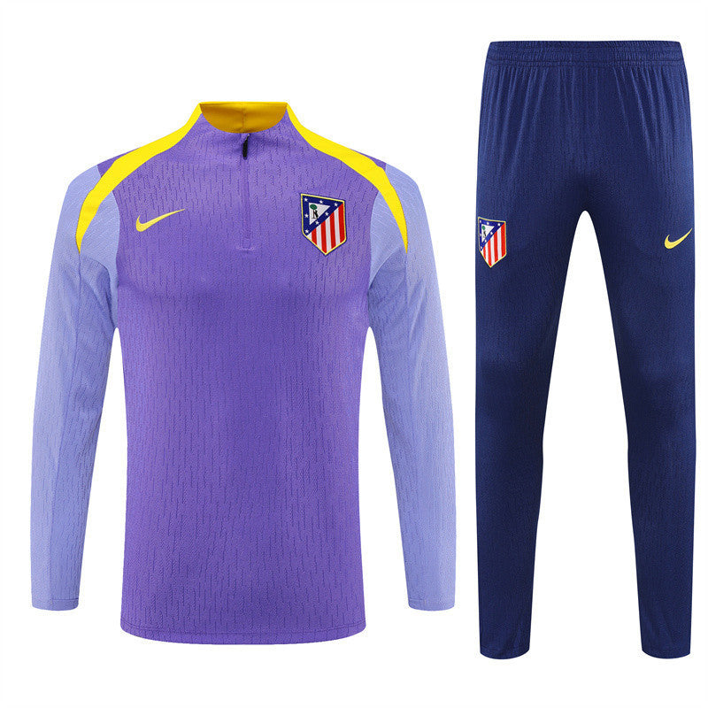 Atlético Madrid 2025/26 Soccer Training Set – Purple Power with Yellow Energy