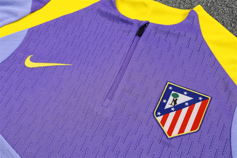 Atlético Madrid 2025/26 Soccer Training Set – Purple Power with Yellow Energy