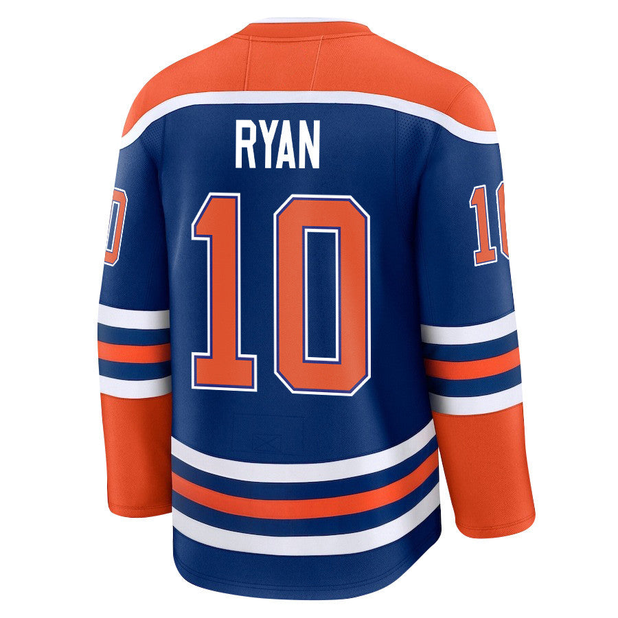 Derek Ryan 10 Edmonton Oilers 2025 STANLEY CUP Final Patch Home Men Jersey - Royal