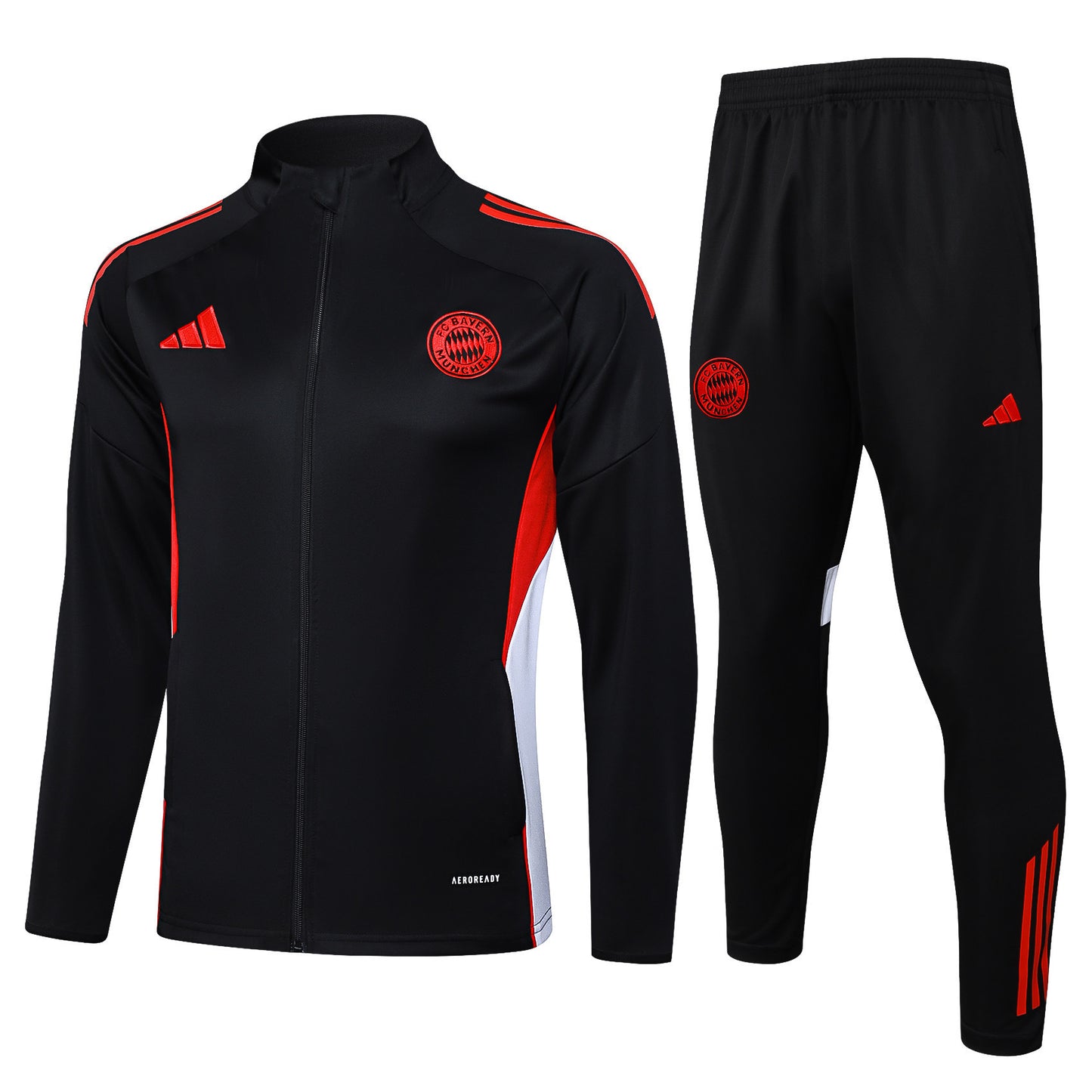 Bayern Munich 2025/26 Anthem Jacket Set – Black Fire, Red Power