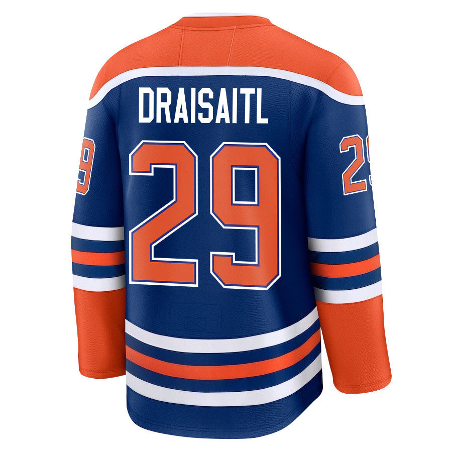 Leon Draisaitl 29 Edmonton Oilers 2025 STANLEY CUP Final Patch Home Men Jersey - Royal