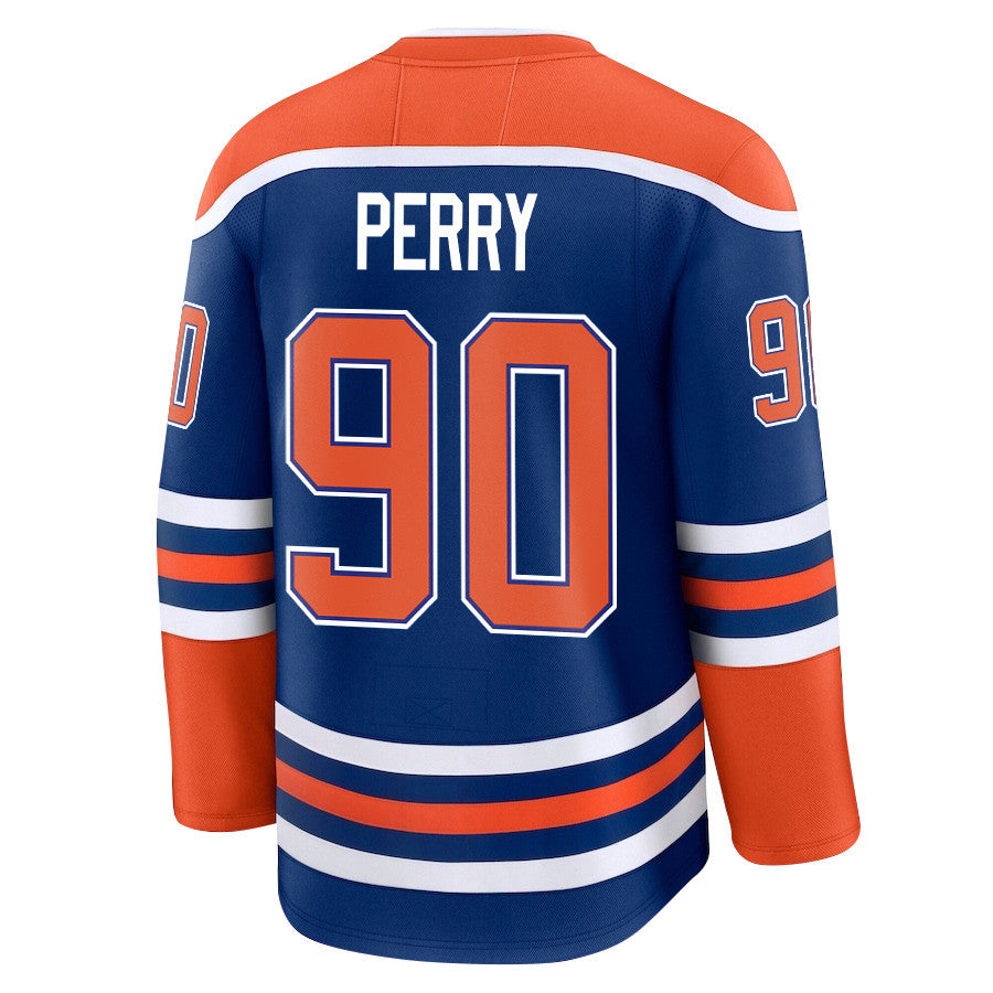 Corey Perry 90 Edmonton Oilers 2025 STANLEY CUP Final Patch Home Men Jersey - Royal
