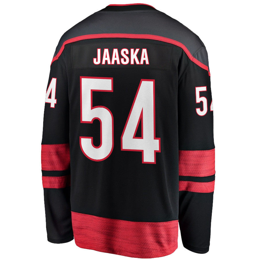 Juha Jaaska 54 Carolina Hurricanes 2025 STANLEY CUP Final Patch Home Men Jersey - Black