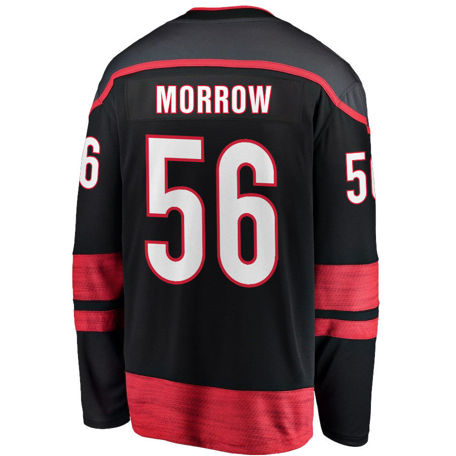 Scott Morrow 56 Carolina Hurricanes 2025 STANLEY CUP Final Patch Home Men Jersey - Black