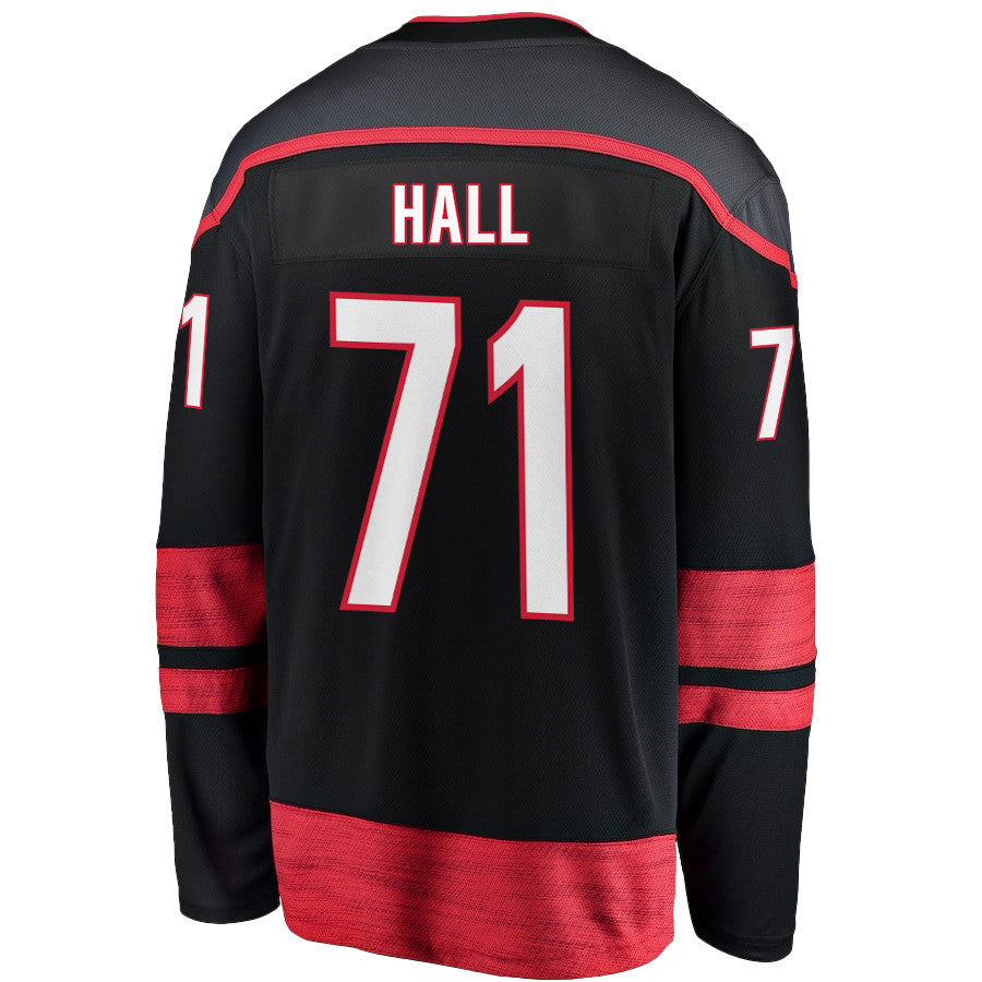 Taylor Hall 71 Carolina Hurricanes 2025 STANLEY CUP Final Patch Home Men Jersey - Black