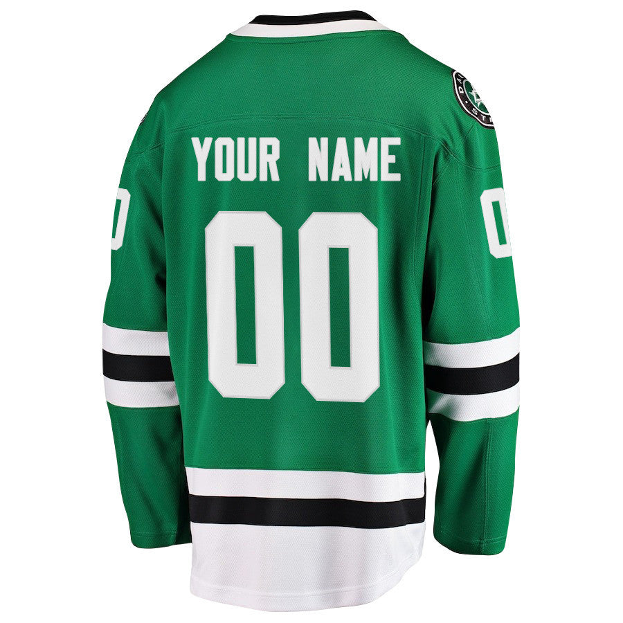 Dallas Stars 2025 STANLEY CUP Final Patch Home Men Custom Jersey - Green