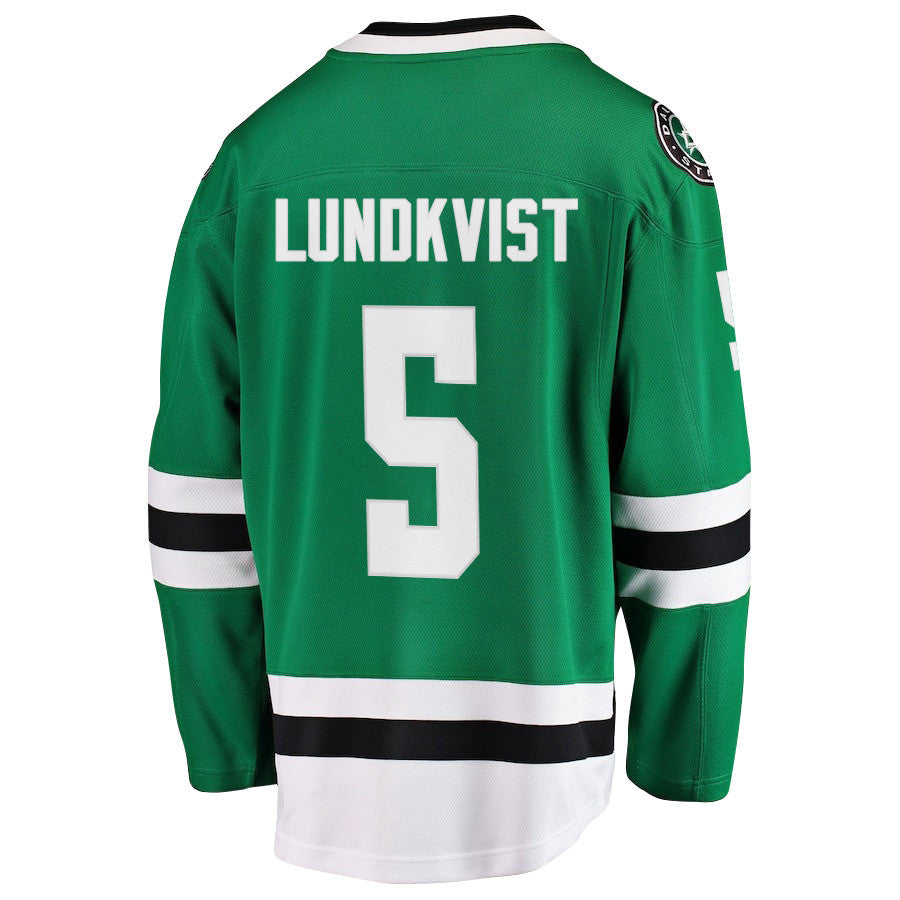 Nils Lundkvist 5 Dallas Stars 2025 STANLEY CUP Final Patch Home Men Jersey - Black