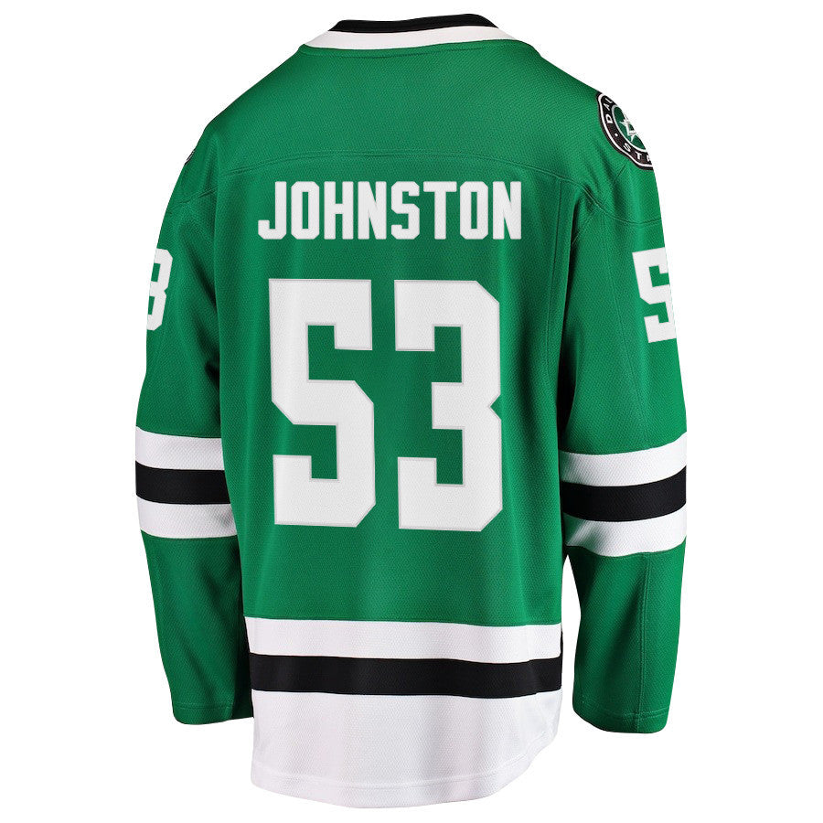 Wyatt Johnston 53 Dallas Stars 2025 STANLEY CUP Final Patch Home Men Jersey - Black