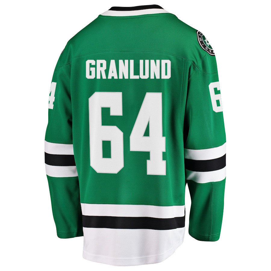 Mikael Granlund 64 Dallas Stars 2025 STANLEY CUP Final Patch Home Men Jersey - Black